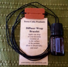 Terra Cotta Pendants - Wrap Bracelet